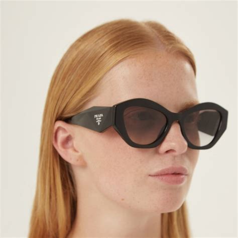 pr07ys prada|Prada PR 07YS 1AB0A7 53 Black Sunglasses .